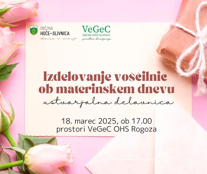 Izdelava voščilnic za materinski dan - ustvarjalna delavnica